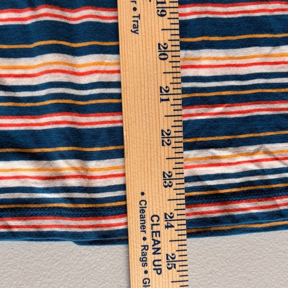 Madewell Soft Cotton Striped Tank Top Size XS Deep V-Neck Casual Preppy Summer - Picture 5 of 5